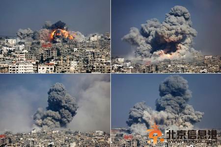 以色列轰炸加沙场面触目惊心 已造成1340死亡