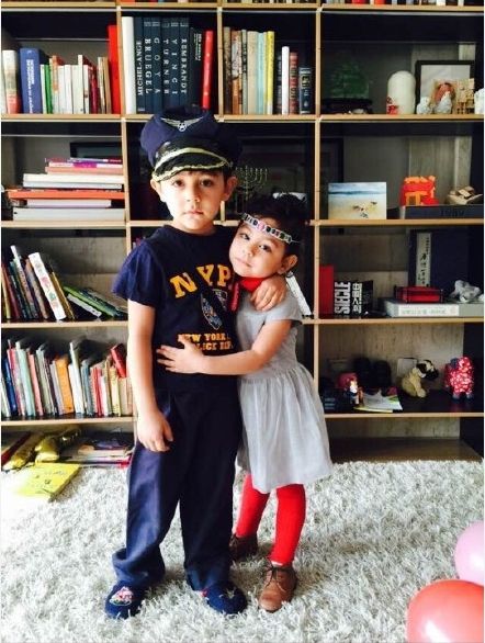 刘烨晒儿女萌照颜值爆表 网友调侃称：全家你最丑