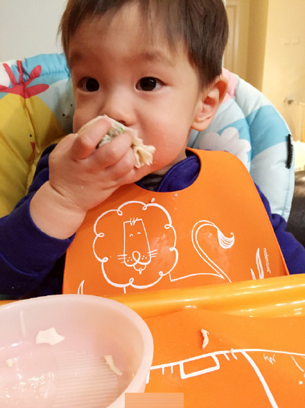 霍思燕儿子吃饺子呆萌 网友：小鲜肉很可爱【图】