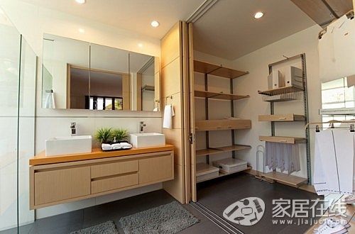 现代开放式家居案例 用色丰富而大胆