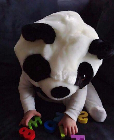 杨幂晒小糯米靓照 糯米秒变熊猫“星二代”就是任性