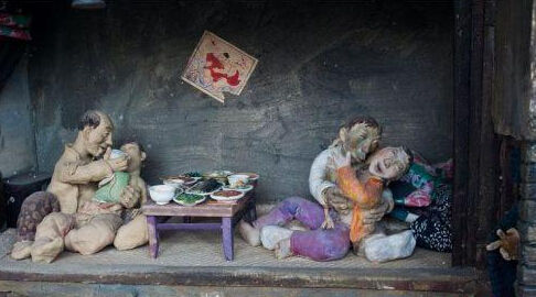 长春刘老根大舞台不雅泥塑