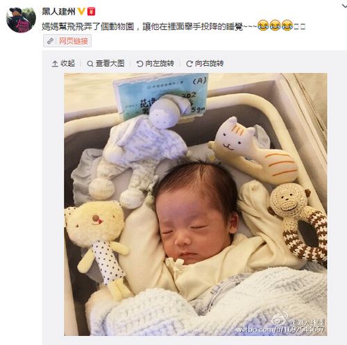 范玮琪老公晒儿子萌照 宝宝熟睡中