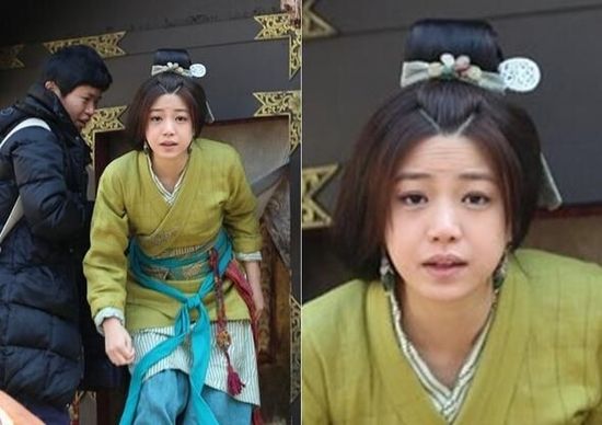 陈妍希片场被拍满脸皱纹 女神也有不一样的面孔