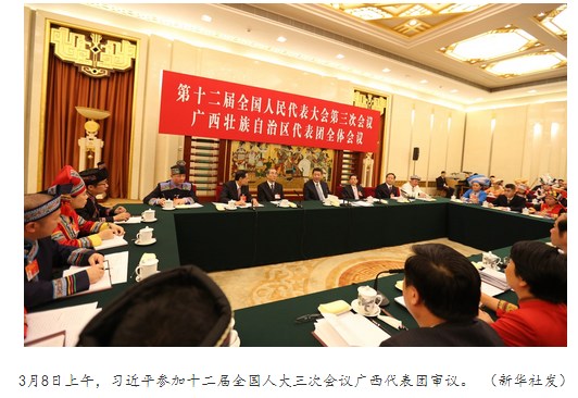 习近平在广西团：扶贫少搞盆景多搞实事