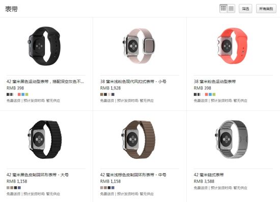 2015苹果春季发布会 6种Apple Watch表带详解