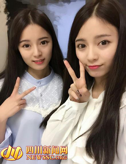 双胞胎姐妹走红网络 两姐妹貌美肤白都是学霸