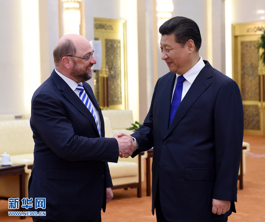 习近平会见欧洲议会议长舒尔茨