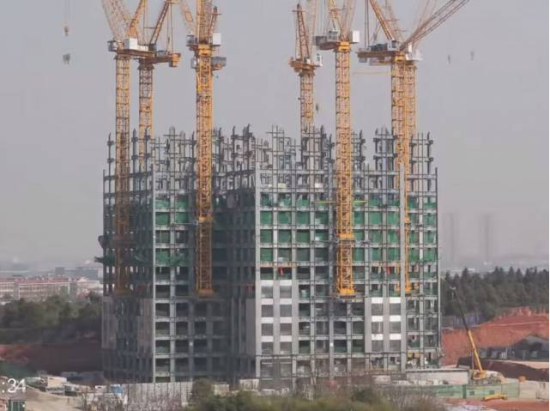 长沙19天建成57层高楼 网友称“火箭速度”