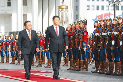习近平主席访问蒙古国（资料图）