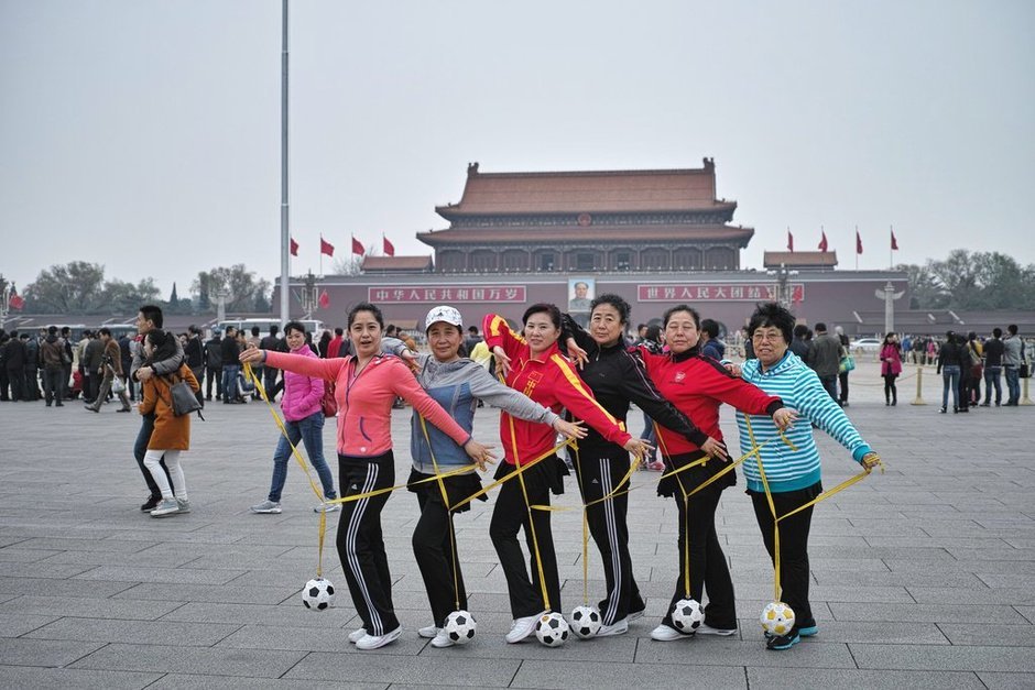 大妈在天安门广场跳广场舞 大约3分钟后被叫停【组图】