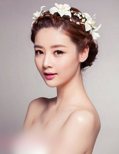 2015唯美新娘发型图片 打造小清新气质新娘