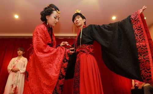 汉服婚礼的婚礼流程 惊现古典风
