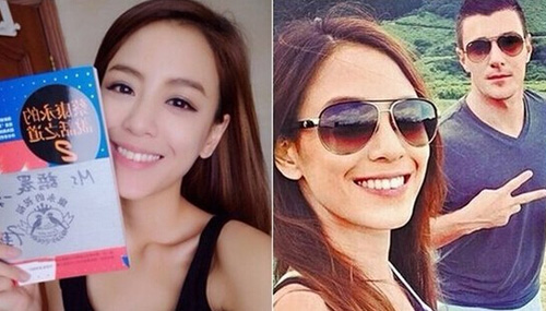 J女郎江语晨嫁外籍男友 甜蜜晒超大钻戒