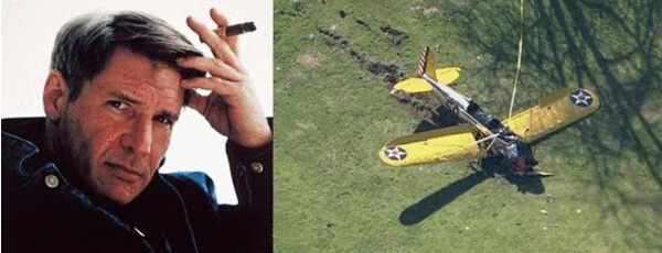 男星哈里森福特飞机坠毁 受重伤情况稳定